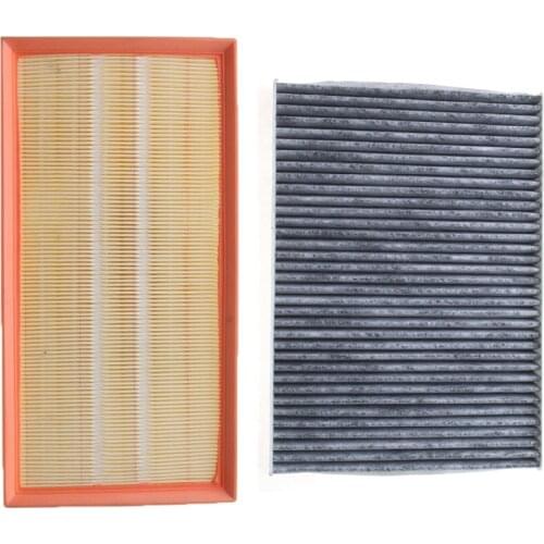 Car Air Filter Cabin Filter 2Pcs For Volkwagen BORA GOLF 4 2000-2007 BEETLE 9C1 1C1 1998-2010 Model Filter 1J0129620A 1J0819644