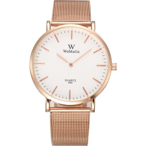 Women Watch Luxury Ladies Stainless Steel Dress Silver Quartz Clock Simple Style Drop Shipping Reloj Mujer Montre Femme Zegarek