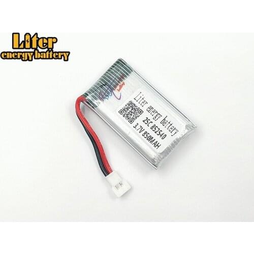 2PCS/LOT 3.7V 850mAh Syma X5C CX-30 four-axis model aircraft lithium battery 852540 25c