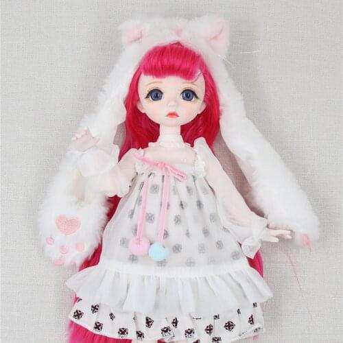 DBS 1/6 BJD DREAM FAIRY Doll mechanical joint Body With makeup hair eyes clothes shoes girls SD