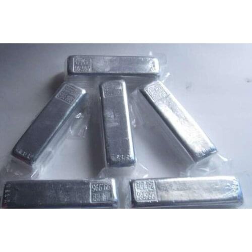 Experimental Analysis of Pure In > 99.999 for High Purity Indium Block 4N5 Indium Ingot Pure Indium Ingot Pure Indium Block
