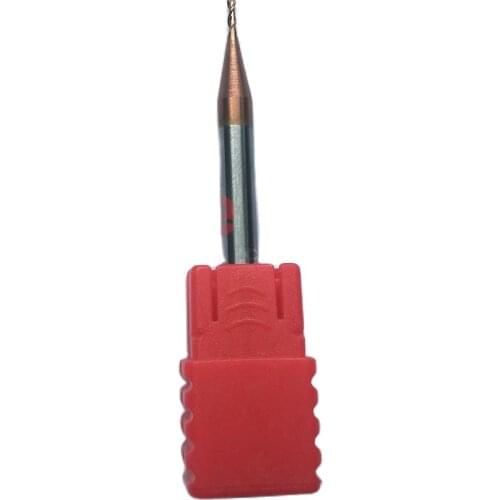 1pc 1mm hrc55 1x4x50 2 Flutes Bronze Flat end mills solid carbide Milling cutter Tools Carbide CNC Endmill Router bits