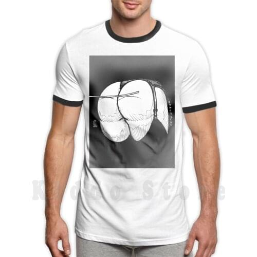 Inktober : Impact Play T Shirt Men Cotton Cotton S-6Xl Sirjavier Inktober Ass Butt Impact Nsfw Nsfw Art Erotic Erotic Art