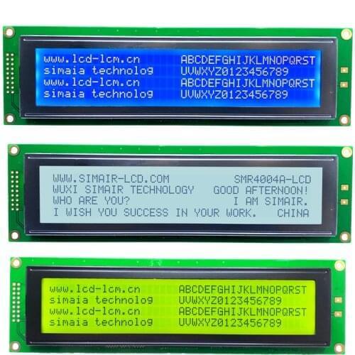 HD44780 5/3.3V STN COB Blue/Yellow Screen LCM 404 16PIN 4004 Panel 4004 Character LCD Display Module 40x4 LED White Backlight