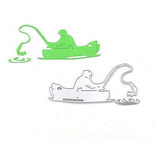 Julyarts Fishing Scrapbooking Material Die Cutting Dies Crafts For DIY Embossing Scrapbook Album Paper Card Decoration Craft