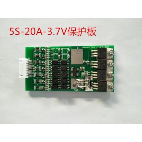 Lithium Battery Supermarket 18V 21V 5 Series Lithium Battery Protective Plate Power Tool with Balanced Charge Lithium Battery