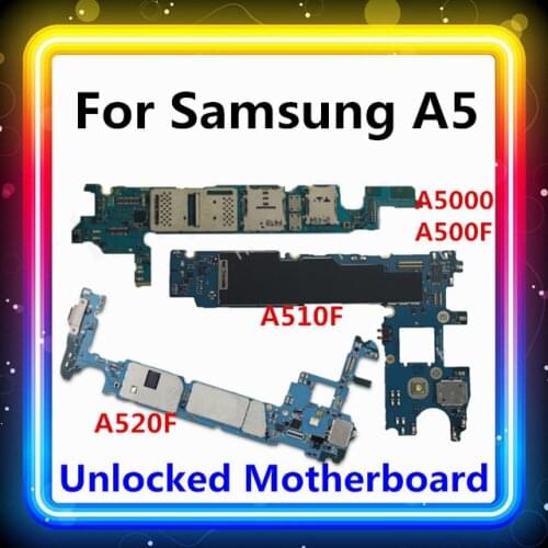 For Samsung Galaxy A5 A5000 A500F A510F A520F Motherboard With Full Chips Test Mainboard Android OS Updated