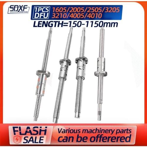 A set of double nut ball screw set 1605/2005/2505/3205/3210/4005/4010+support seat BKBF+nut seat+coupling Factory direct sales