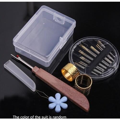 Set Thimble Finger Stall Thimble DIY Sewing Cross Stitch Handmade Non-Slip Embroidery Top Ring Hand Sewing Thimble