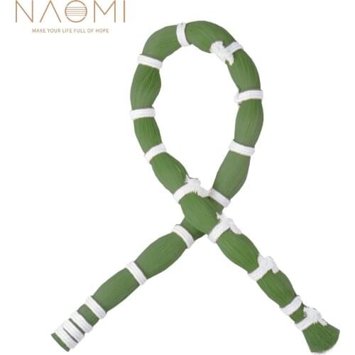 NAOMI 1 Bulk 250g 80cm 31.5 Inch Length Green Mongolian Horsehair Horse Hair For Violin Viola Bows Violin Bow Hair Replacement