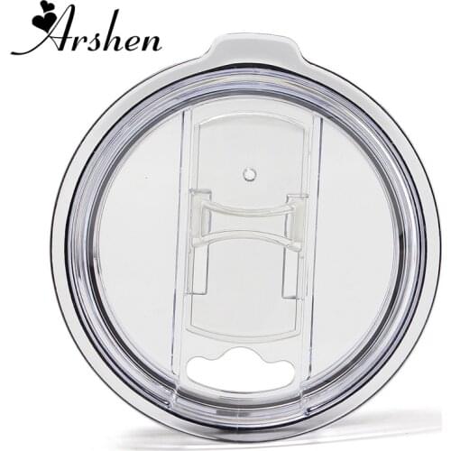Arshen Practical Food Grade PP 30 Ounce Splash Spill Proof Clear Mug Lid Replacement Fit Vacuum Lid For YETI Rambler Tumbler Cup