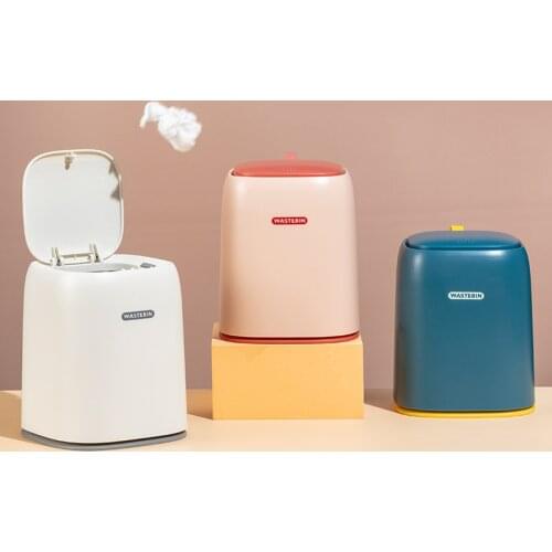 Bedside work table small trash can mini car push office dressing table living room home table small wastepaper basket