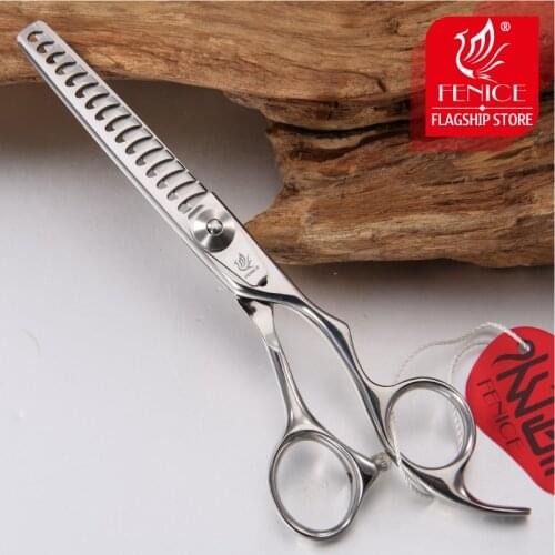 Fenice Professional Shears Dogs 6 inch 16 teeth 70% Thinning Scissors Pet Grooming Scissors Animal Haircut Supplier