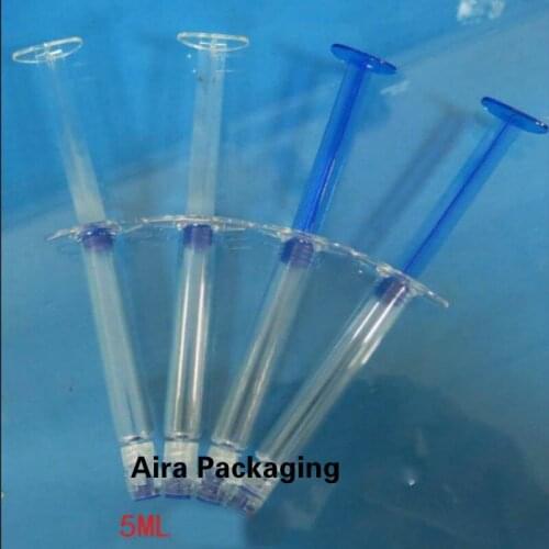 5ML 100pcs/lot Empty Plastic Slim Cosmetic Syringe Bottle DIY Facial Cream Refillable Tube Cosmetic Essential Oil Storage Needle