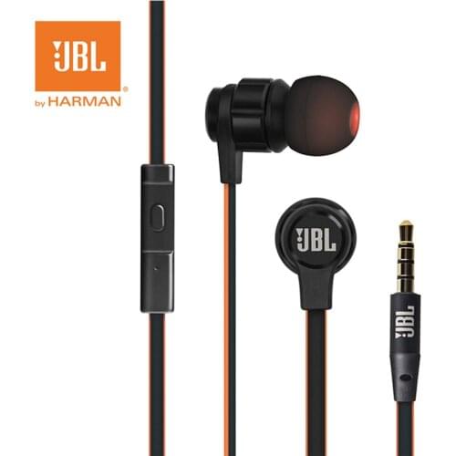 JBL T180A Stereo In-Ear Earphone Running Sports Hands-free Calls with Mic 3.5mm Wired Earbuds Pure Deep Bass Game Music Headset