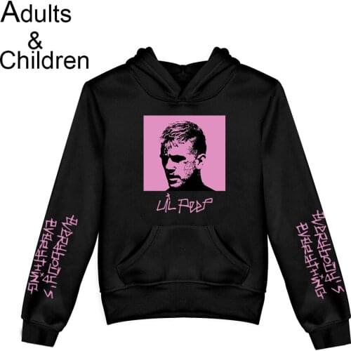 Lil peep hoodie children casual autumn and winter popular pullover men and women warm pullover kids fashion black hoodie