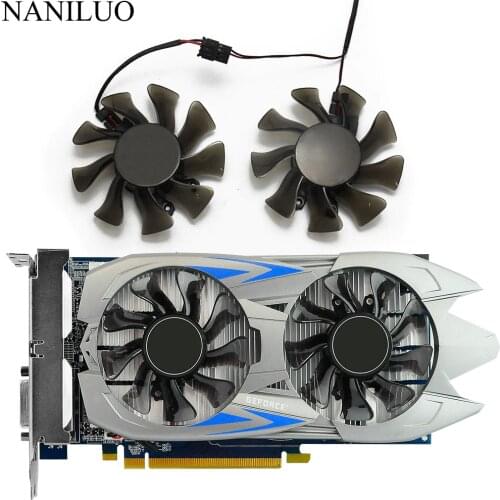 2PCS/lot 75MM GA82O2M GTX750 GTX750Ti Cooler Fan For GALAXY KFA2 GeForce GTX 750 750Ti Graphics Video Card Fan