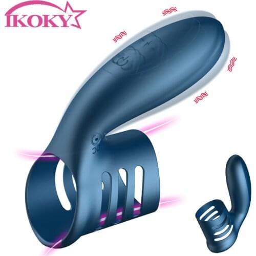 Male Sex Penis Ring Erotic Toys Strap-on Sleeve Sex male Rings Clitoris Stimulate Adult sex product Ring Vibrator Cock Cage