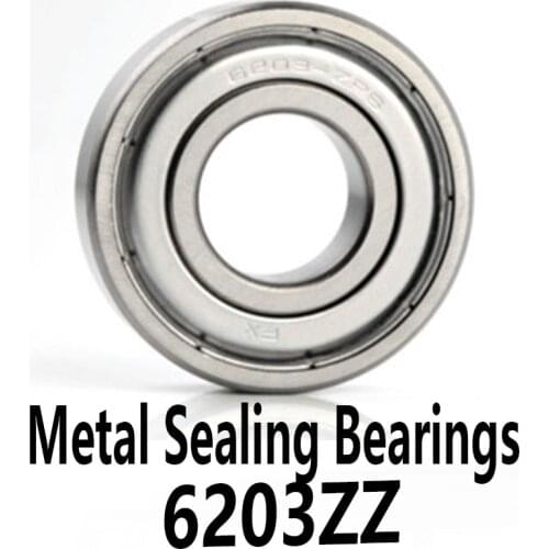 1pcs/lot 6203ZZ Deep Groove Ball Bearing Metal Sealing Bearings 6203-ZZ 6203ZZ 17*40*12mm 17*40*12 High Quality