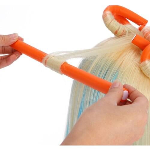 10pcs DIY Simple Flexible Hair Curling Rod Stick Fashion Hair Curler Tool DIY Rollers Styling Tools Salon Hairdressing Accessori