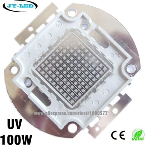 100W UV High Power Integrated COB LED, 3500mA DC32-34V Wavelength 365nm 380nm 395nm 400nm 410nm 430nm Purple Ultra Violet