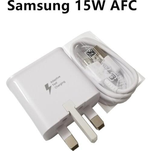 15W UK British Standard AFC Adaptive Fast Charging Tablet PC Adapter Charger For Samsung Galaxy Tab A7 2020 SM-T500 SM-T505C