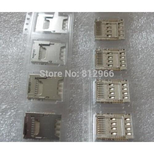 50PCS/lot, Original new SIM card reader with memory connector for Samsung Galaxy Mega 6.3 I9200 I9205 I9208