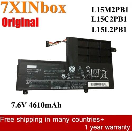 7XINbox 7.6V 4610mAh 35Wh L15M2PB1 L15C2PB1 L15L2PB1 Laptop Battery For Lenovo Yoga 510 510-15IKB 510-15ISK 51014ISK 80S7