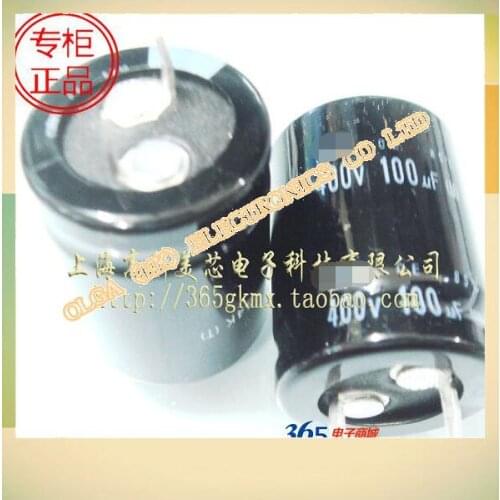 New motherboard aluminium electrolytic capacitors 100 uf / 400 v 22 x30mm upright 22 * 30 mm (7.5)