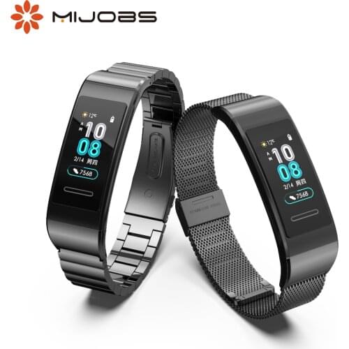For Huawei Band 4 Pro 3 3Pro Smart Watch Bracelet Wristbands Metal Replacement Wrist Strap For Huawei 3/3 Pro/4 Pro Accessories