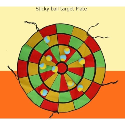 Children throwing sticky target plate kindergarten sense training sandbag sticky ball toys Parent-child outdoor sports toys