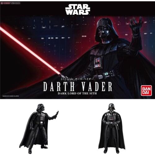 BANDAI Original Genuine Galaxy Empire Star Wars 1/12 DARTH VADER Black Samurai Assembly Model Toy Decoration Gifts