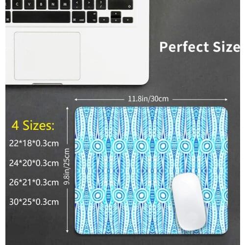 Phytoplankton Dia Mouse Pad DIY Print Phytoplankton Diatom Pennal Radia Joancaronil Blue White
