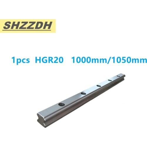 HGR 20 length 1pcs 1000mm 1050mm precision linear guide rail, used for HGH20CA/HGW20CC slider CNC engraving machine accessories