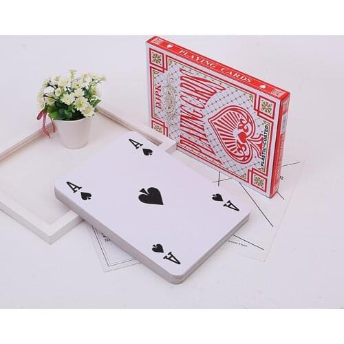 28*20cm 4 Times Jumbo Playing Cards Huge Deck Poker Index Playing Cards Fun Games Gift Or Family Gathering Party