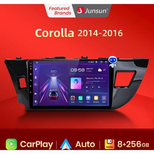 Junsun 2G+32G Android 10.0 Car Radio Multimedia Video Audio Player Navigation GPS For Toyota Corolla E170 E180 2014-2016 no 2din