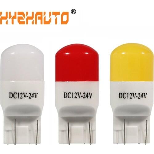 HYZHAUTO T20 Ceramics Bulbs 7443 W21/5W 7440 W21W LED Car Lights 3030 LED Auto Reverse Parking Lamp Red White Amber 12-24V 2Pcs