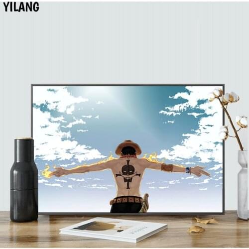 Classic Anime Movie One Piece Wall Art Poster Ace Character Canvas Painting Modern Living Room Home Decor Children Unique Gift