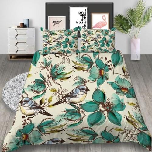 Beautiful Flowers 3D Printed Bedding Set Duvet Covers Pillowcases Comforter Bedding Set Bedclothes Bed Linen