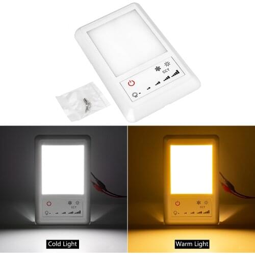 28PCS Lamp Beads LED Dome Light Car Reading Lamp Interior Light with Touch Keys for Car Vehicles Marine Boat