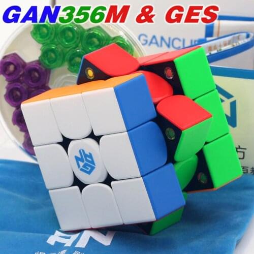 Magic cube puzzle GANS CUBE GAN356M & GES magnetic cube GAN 356 GAN356 M 3x3x3 3x3 professional WCA magic cubes twisty toys