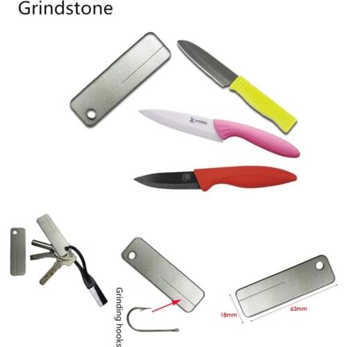 EDC Mini Camping Outdoor Knife Sharpener Super-hard Sharpening Whetstone Tool Portable Equipment for Grinding Hooks Manicure
