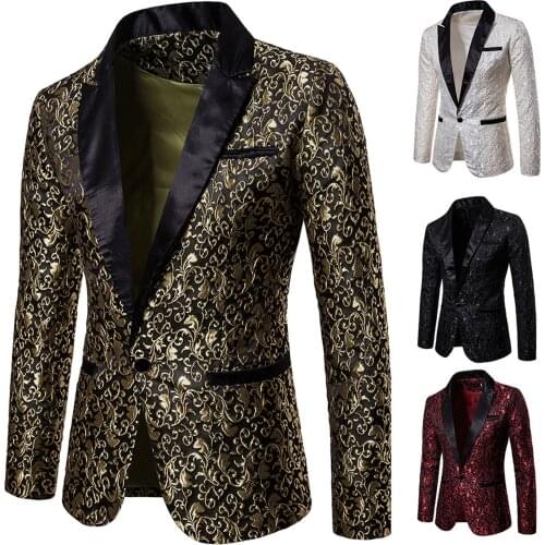 Fashion Mens Casual Business Wedding Long Sleeve Buttons Lapel Slim Fit Suit Coat Prom Tuxedo Jacket Outwear Chaqueta Hombre#g3