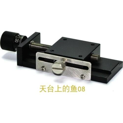 Optical X Axis Sliding Platform Fine Tuning Platform Manual Linear Screw Sliding Table Dovetail Type Guide Work Table Y35-4017