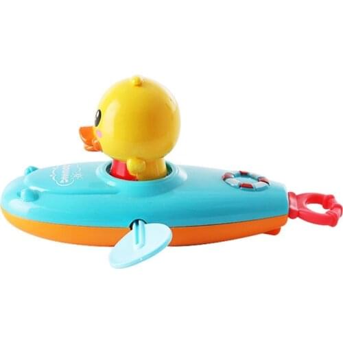 PC BPA-Free Bathtub Toy Outdoor Water Playing Swim Duck Mini Duck Canoe Model Educational Toy Bath Toys for Baby Infant