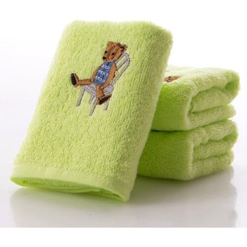 Bear towels Soft 50*26cm Microfiber Cotton Baby Infant Newborn Washcloth Bath Towel Feeding Cloth