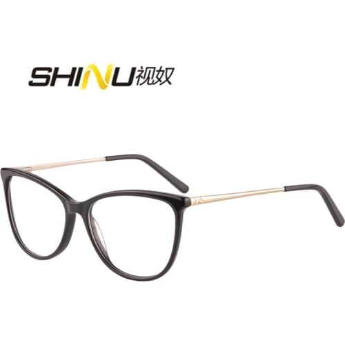 SHINU customized glasses women acetate eyewear flex temple photochromic polarized sunglasses men women uv 400 oversize glasses