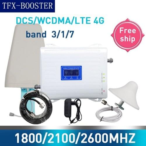 TFX-BOOSTER 1800/2100/2600MHZ WCDMA 3G LTE DCS 4G Cell Phone Signal Booster 1800 3G 4G LTE 2600MHZ Repeater Cell Phone Booster