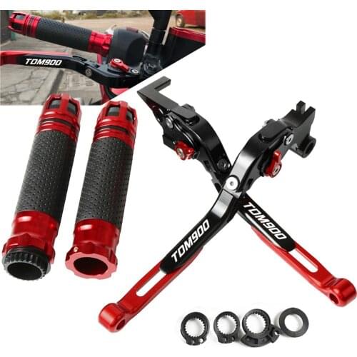 Motorcycle Brake Clutch Lever Extendable Adjustable Hand Grip Handlebar For Yamaha TDM900 TDM 900 2012 2013 2014