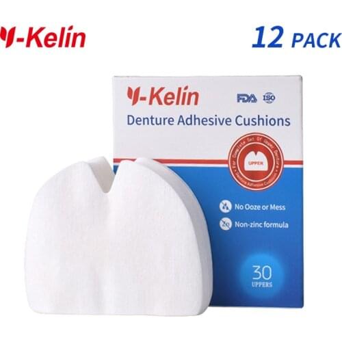 Y-Kelin Denture Adhesive Cushion/Strip Upper 360 pads